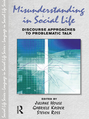cover image of Misunderstanding in Social Life